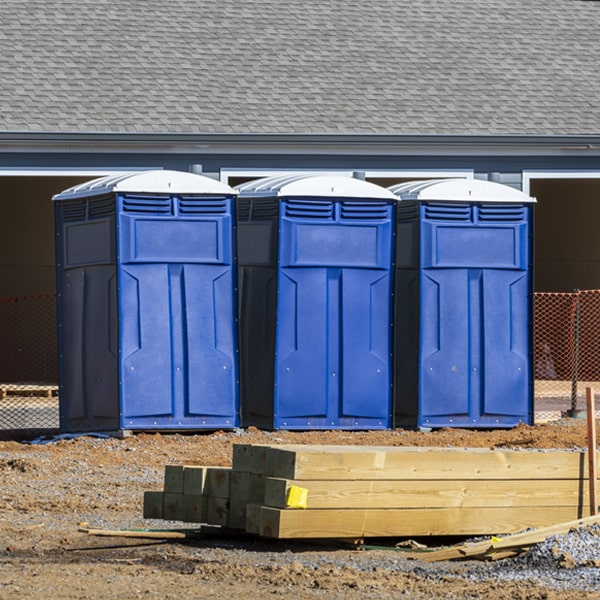 how often are the portable toilets cleaned and serviced during a rental period in Hartland Four Corners Vermont